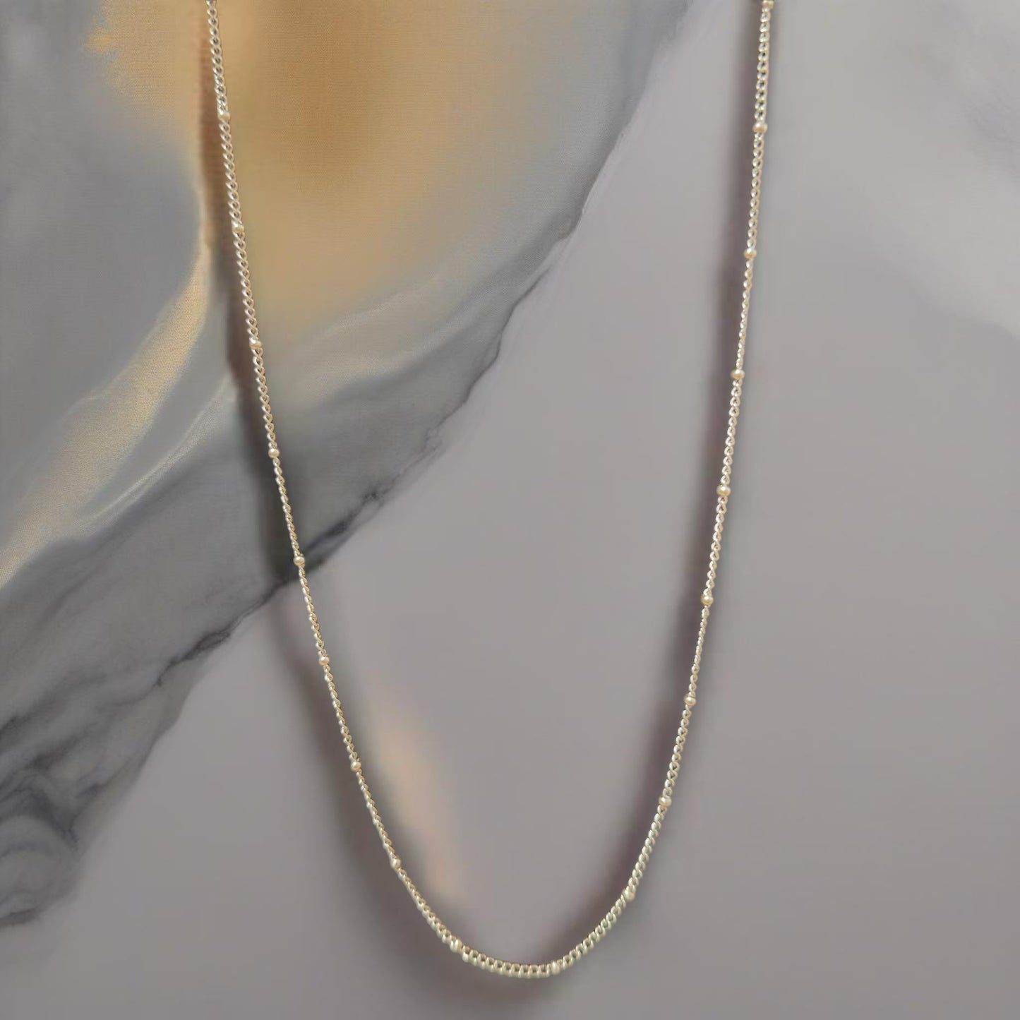 Silver Ball Link Chain