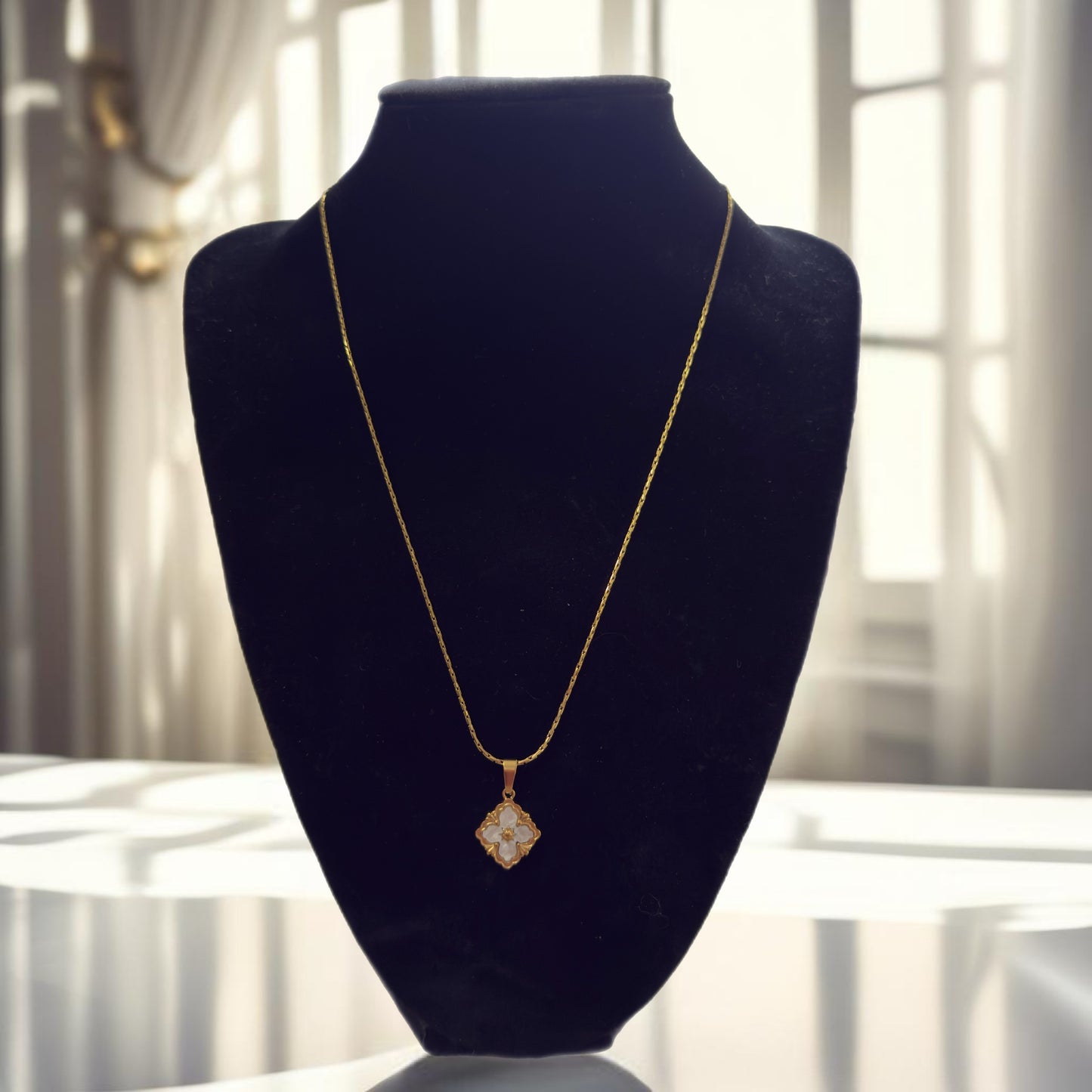 Vintage Flower Necklace