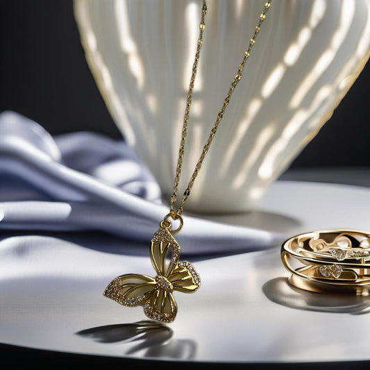 Gold Butterfly Necklace