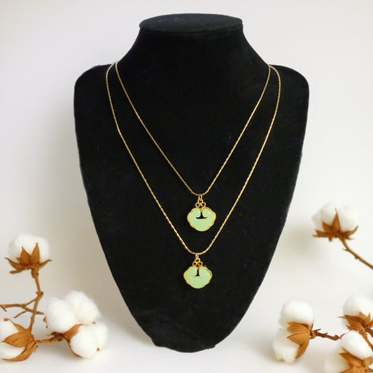 Gold Jade Nimbus Necklace