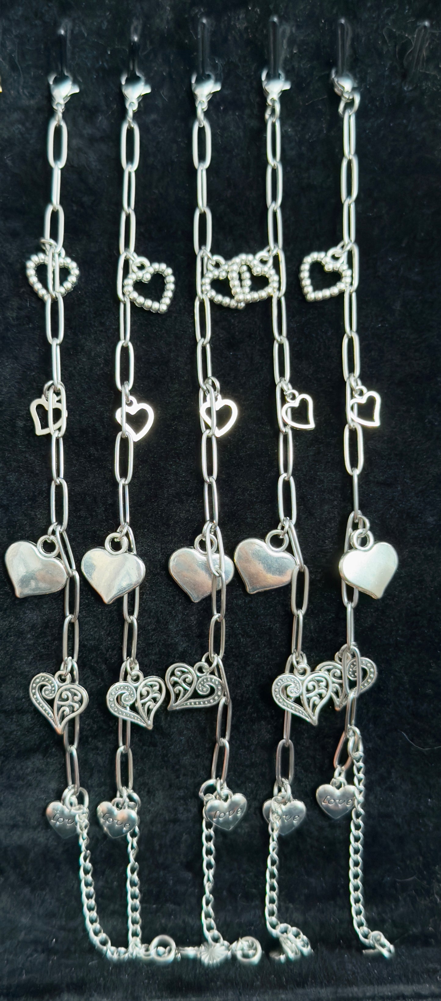 Silver Love Link Bracelet
