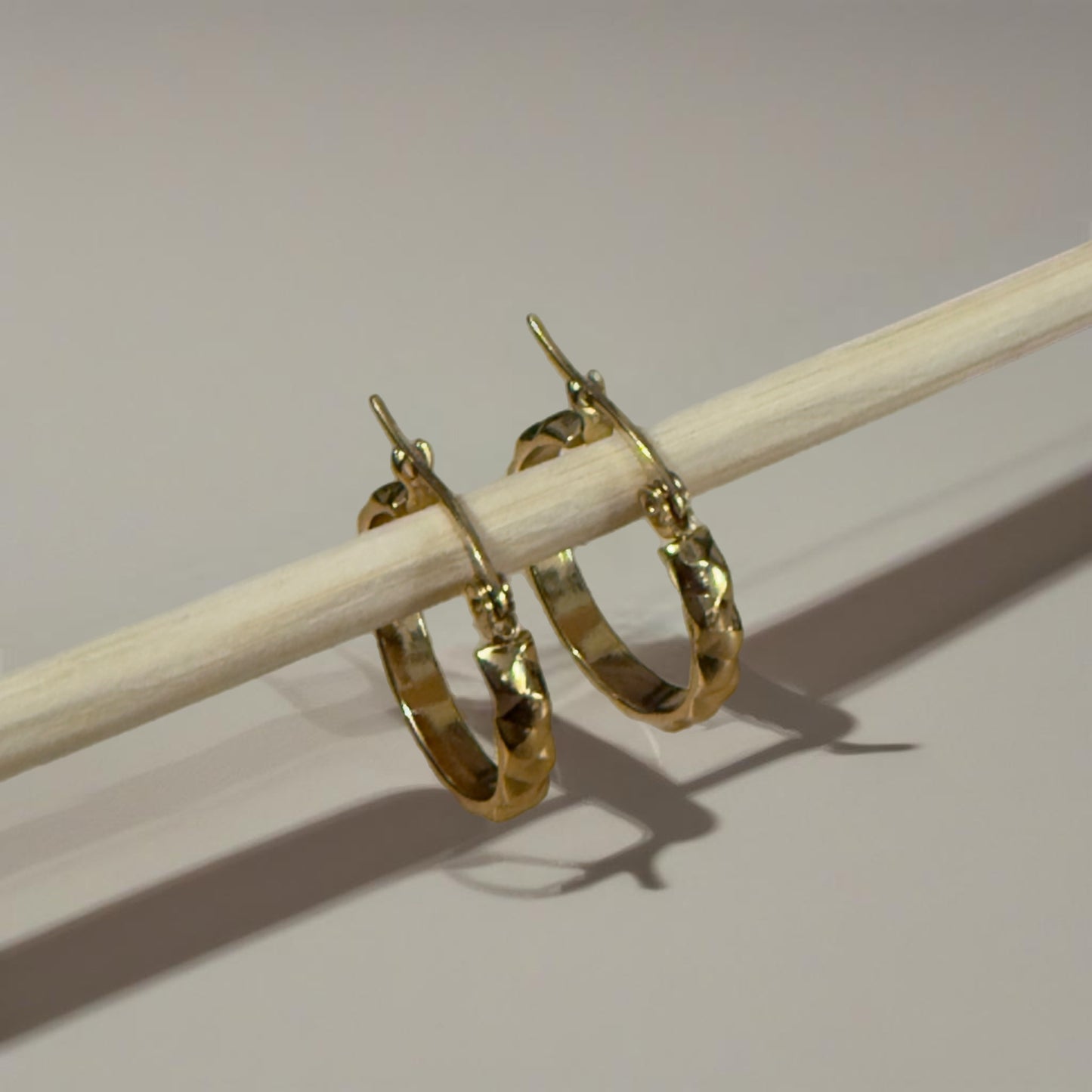 Gold Geometric Hoop Earring