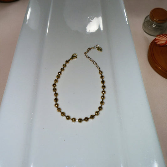 Gold Dot Link Bracelet