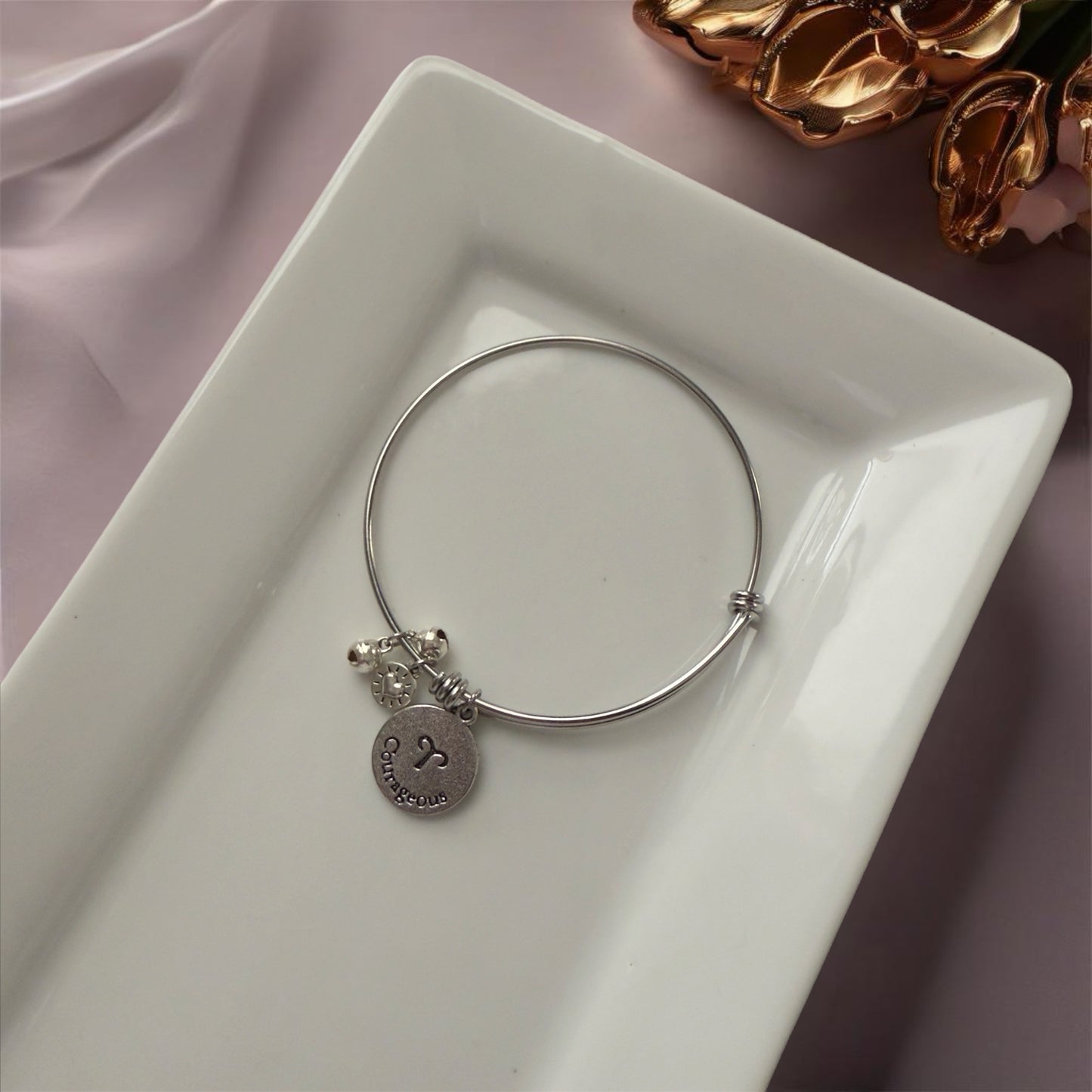 Zodiac Silver Bangle (Limited)