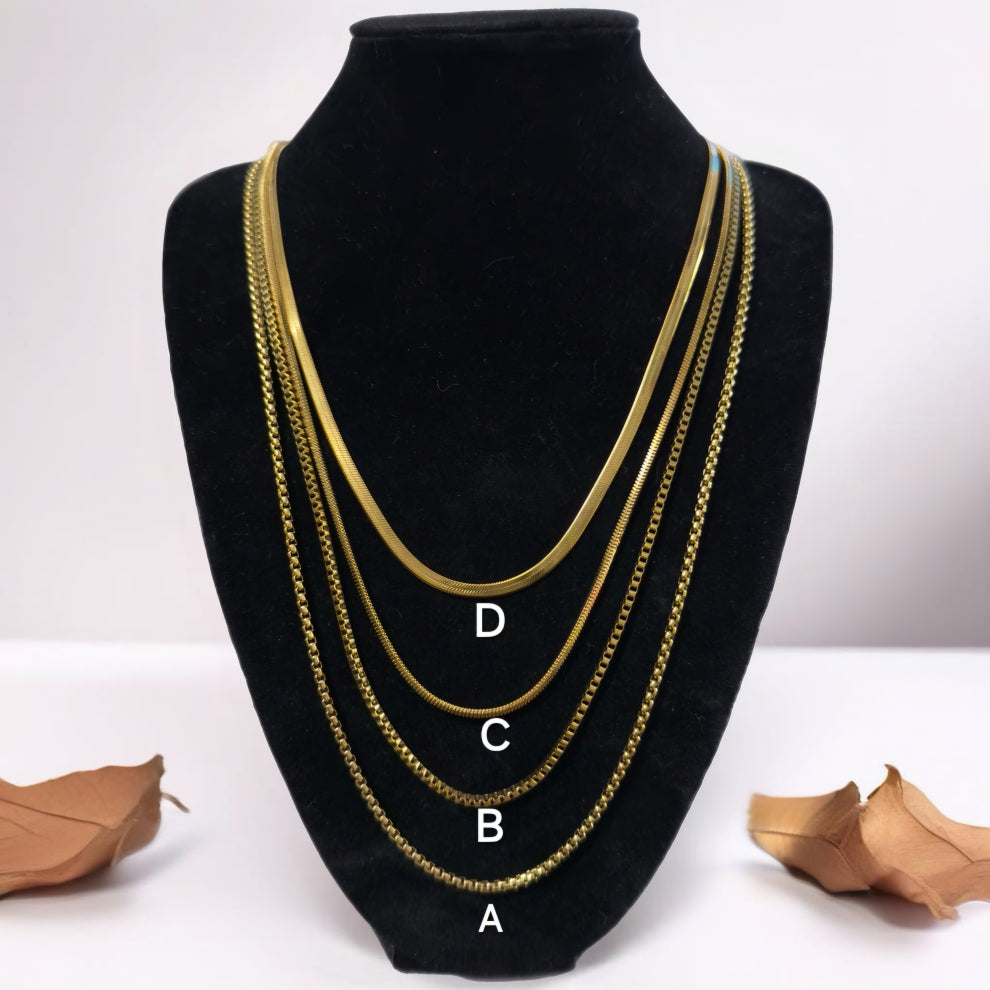 Unisex Gold Chains