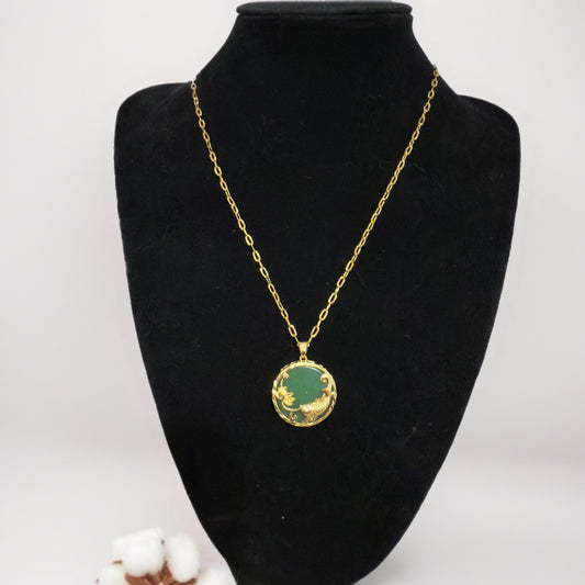 Koi Fish Jade Necklace