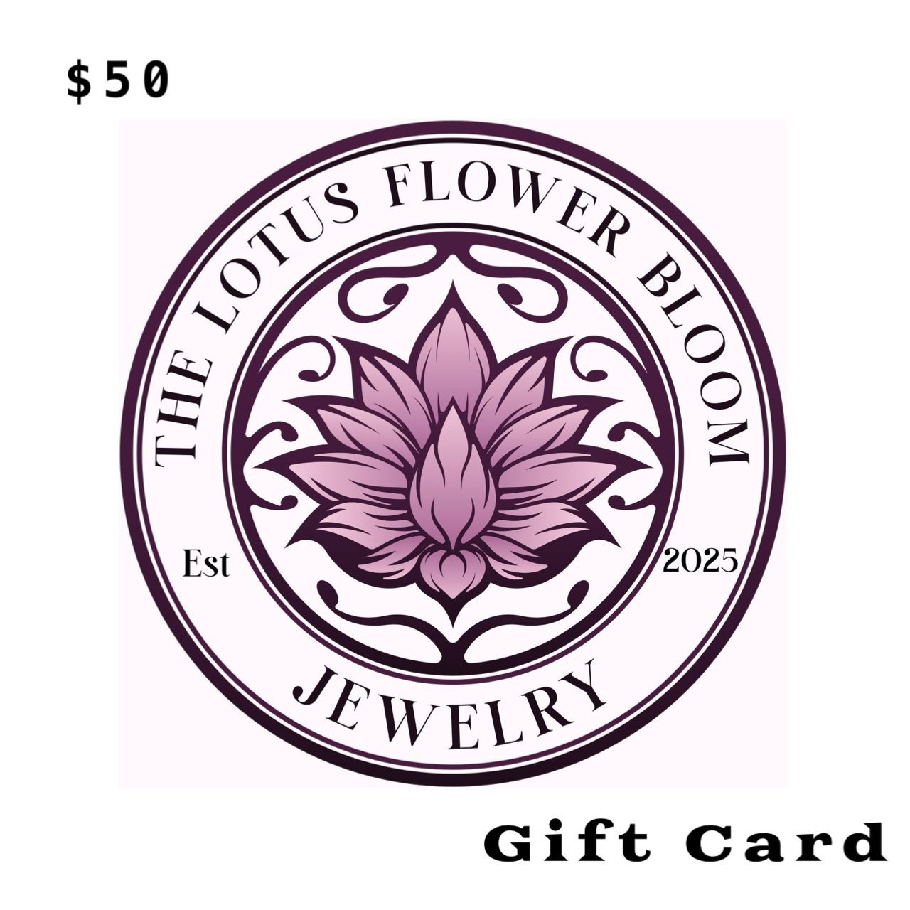 The Lotus Flower Bloom Gift Card