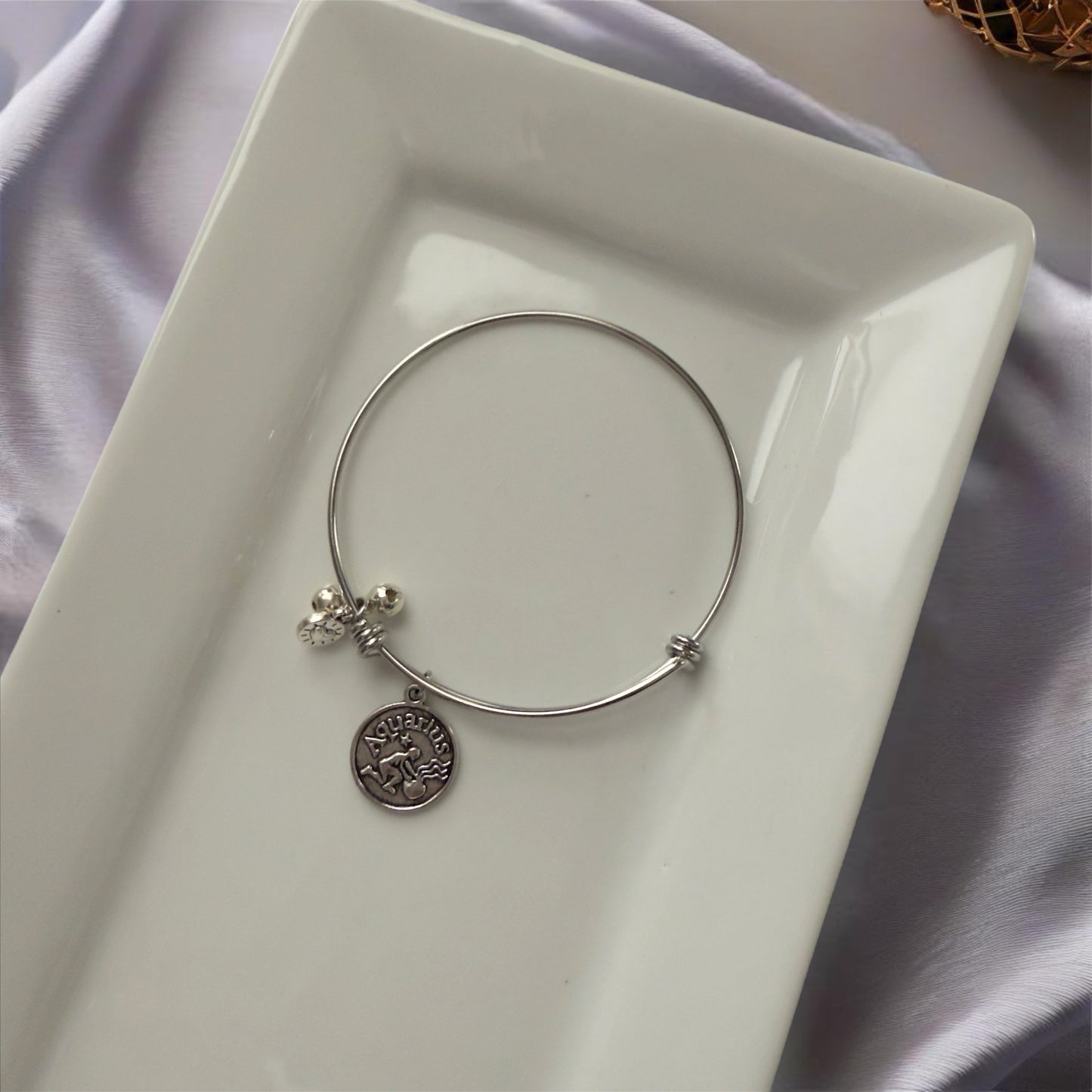 Zodiac Silver Bangle (Limited)