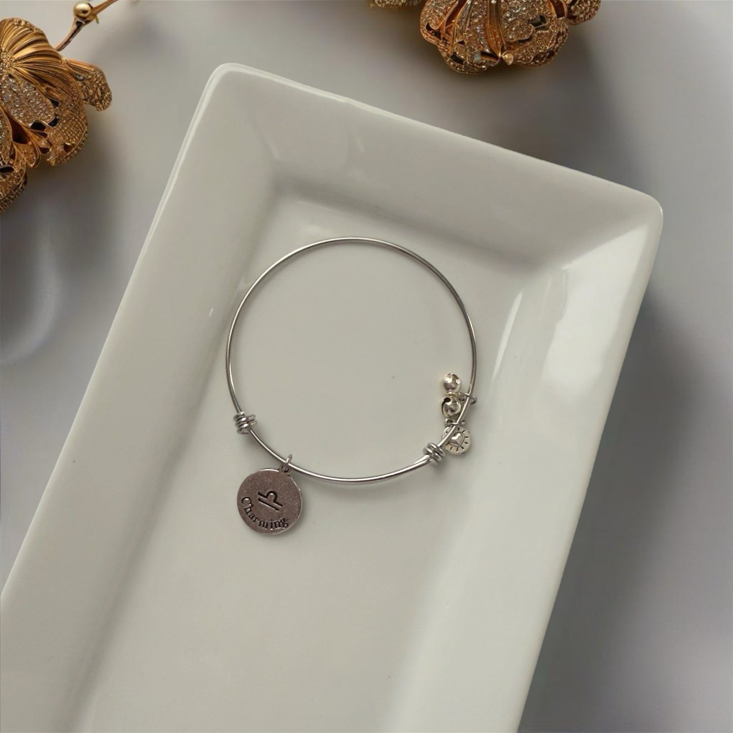 Zodiac Silver Bangle (Limited)