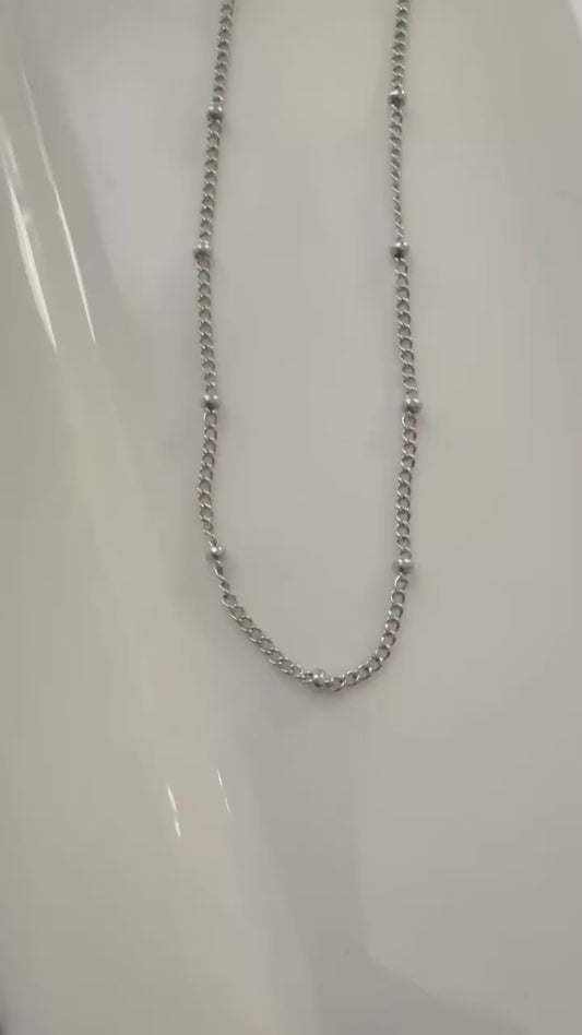 Silver Ball Link Chain