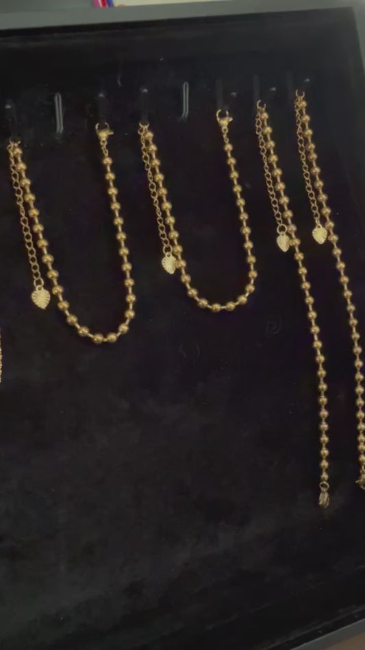 Gold Dot Link Bracelet