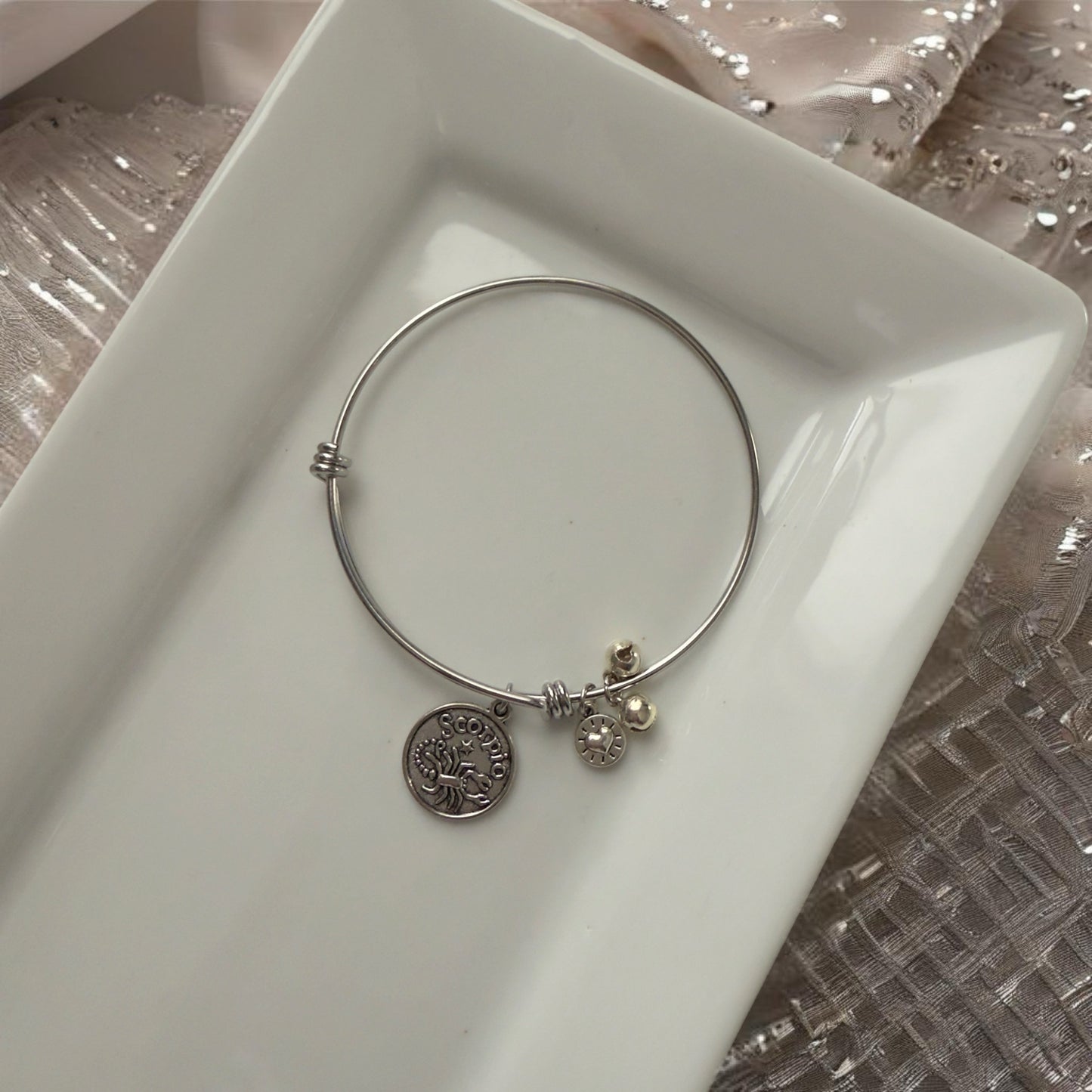 Zodiac Silver Bangle (Limited)